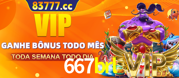 Banner promocional do 667brl oferecendo 100% de recompensas adicionais contínuas para quem fizer o login diário (Daily sign-in), com um mascote de coelho.