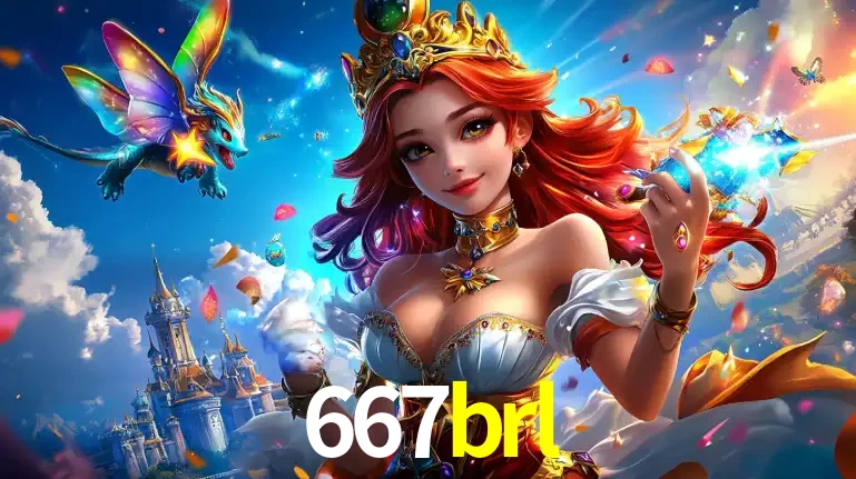 A princesa de um reino de fantasia mágico, com seu pequeno dragão, apresentando um mundo de prêmios encantados nos jogos de caça-níqueis do cassino 667brl.